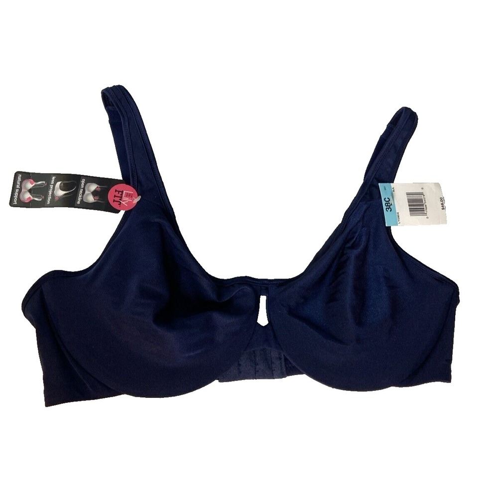 Maidenform Womens Lily Fit Demi Underwire Bra Blue 38C LY0904 HJL NWT